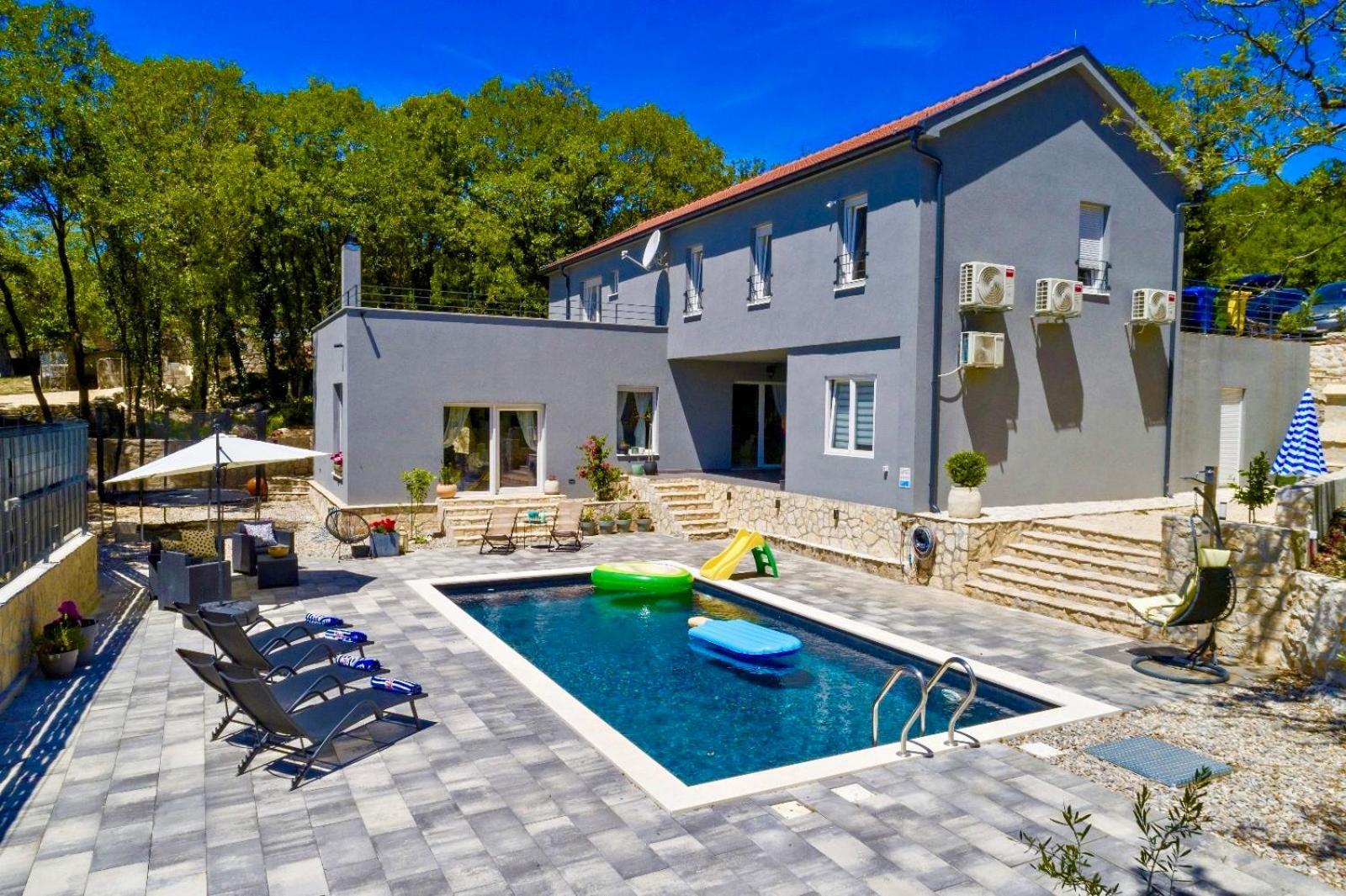 Luxury Villa Andrea Vrzika In Forest Near The Sea Zagvozd Exteriér fotografie
