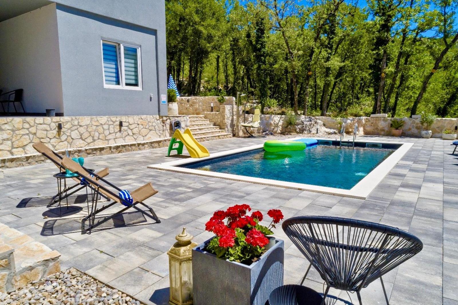 Luxury Villa Andrea Vrzika In Forest Near The Sea Zagvozd Exteriér fotografie