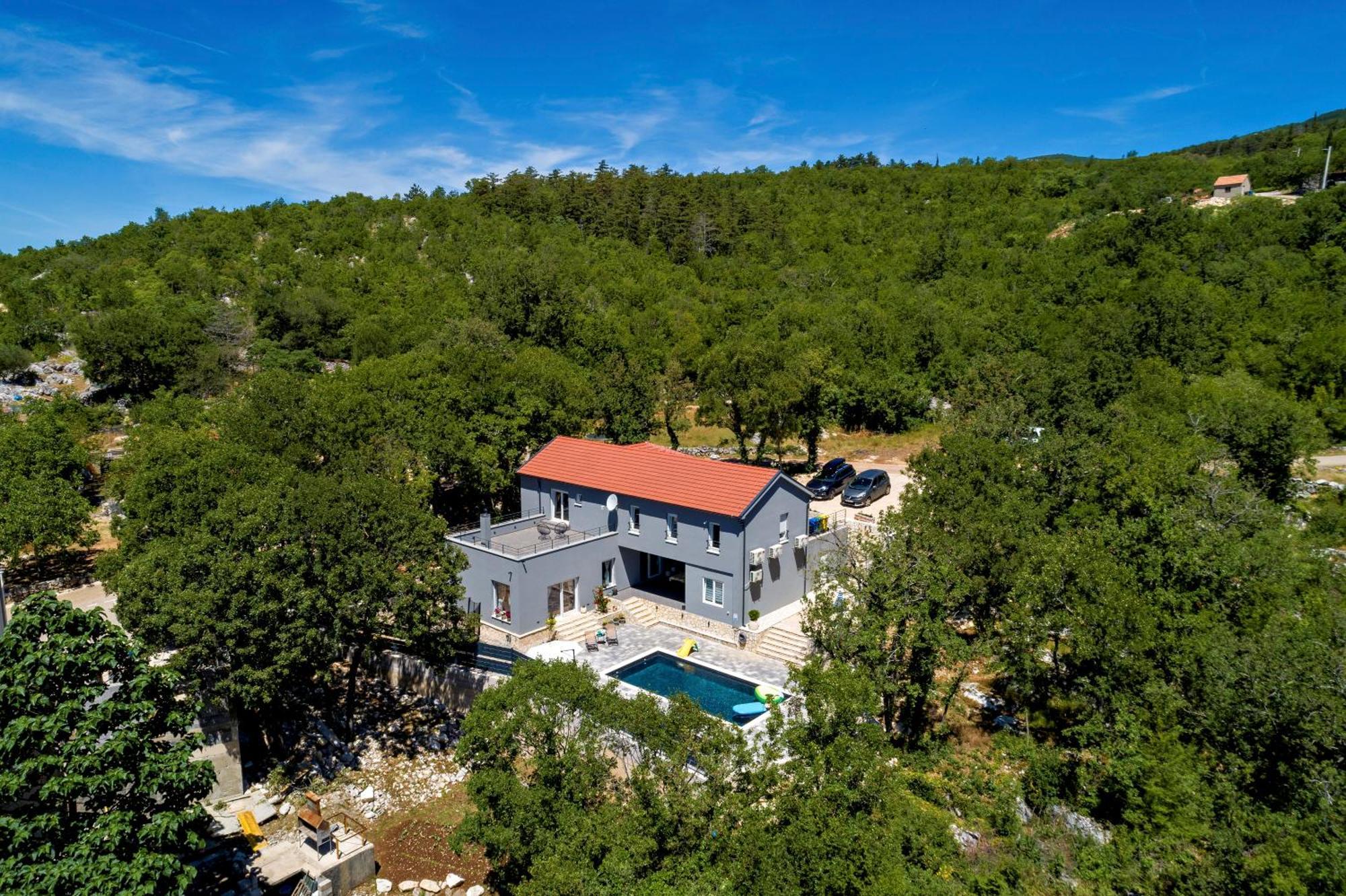 Luxury Villa Andrea Vrzika In Forest Near The Sea Zagvozd Exteriér fotografie